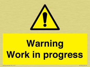 Warning Work in progress